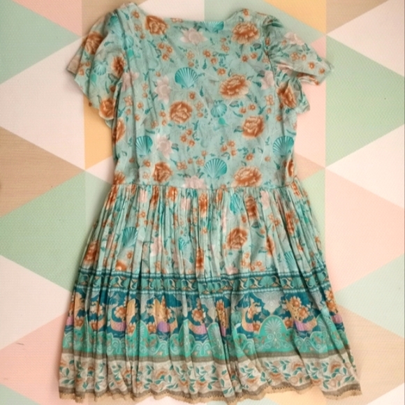 SPELL Mermaid Print Mini Dress Size M NWOT - Picture 4 of 15